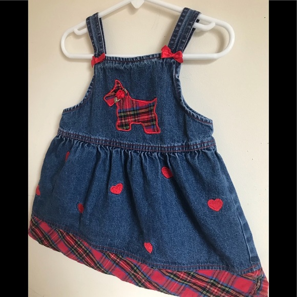 Rare Vintage 1970’s Scottish Dogie Heart Dress - Picture 4 of 7